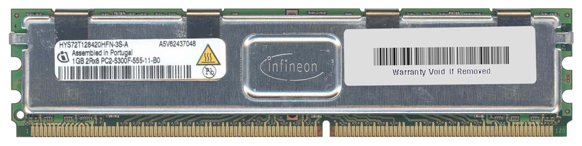 HYS72T128420HFN-3S-A | Qimonda 1GB DDR2-667MHz PC2-5300 Fully Buffered CL5 240-Pin DIMM 1.8V Memory Module