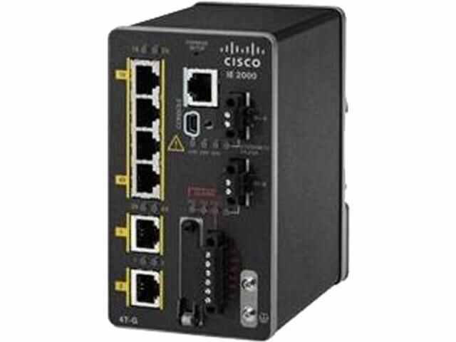 IE-2000-4TS-G-B | Cisco Industrial Ethernet 2000 Series Managed Switch 4 Ethernet-Ports and 2 Gigabit SFP-Ports