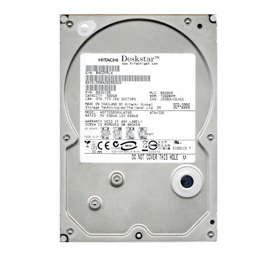 0A32158 | Hitachi DESKSTAR 500GB 7200RPM 8MB Cache IDE/ATA 3.5-inch Hard Drive