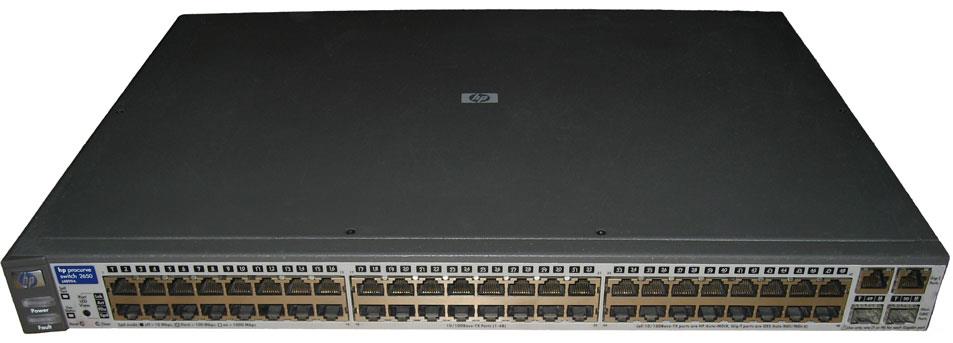 J4899A | HP ProCurve Switch 2650 48 Ports 10Base-T 100Base-TX + 2x10/100/1000Base-T/SFP (mini-GBIC) 1U Rack-Mountable Stackable Ethernet Switch