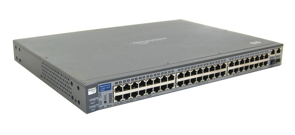 J4899B | HP ProCurve Switch 2650 48 Ports 10Base-T 100Base-TX + 2x10/100/1000Base-T/SFP (mini-GBIC) 1U Rack-Mountable Stackable Ethernet Switch