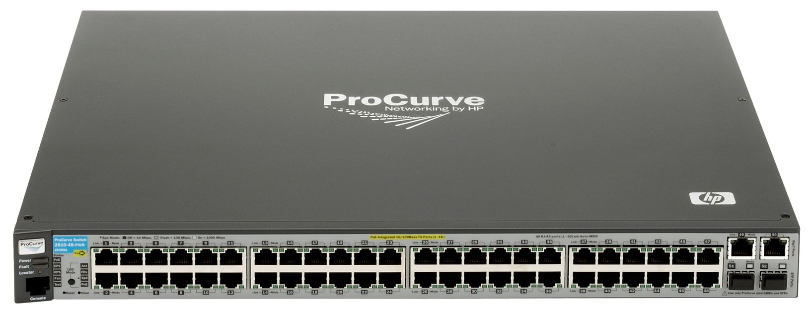 J9088A-R | HP ProCurve E2610-48 48-Ports Fast Ethernet 10Base-T/100Base-TX Managed Switch 2 x SFP (mini-GBIC) Ethernet Switch