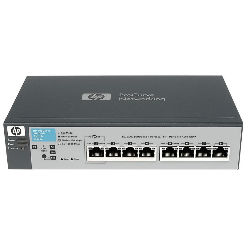 J9449-69001 | HP ProCurve 1810G-8 8-Ports 10/100/1000Base-T Managed Gigabit Ethernet Switch