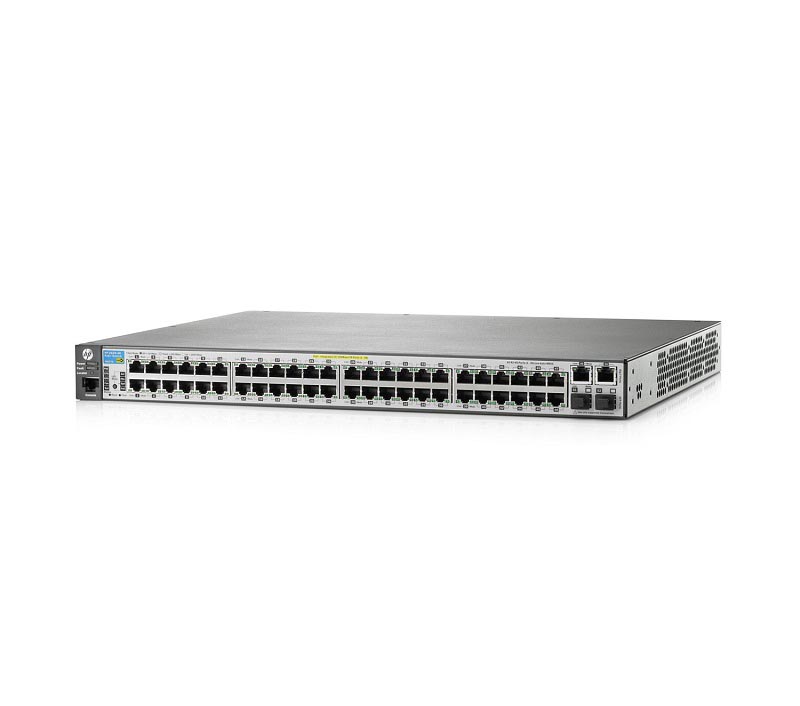 J9627A#ABA | HP ProCurve E2620-48-PoE+ 48-Ports 48 x 10/100/1000Base-T + 2 x SFP (mini-GBIC) PoE Manageable Layer 3 Switch