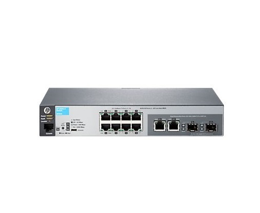 J9783AR | HP Aruba 2530-8 8-Port 8 x 10/100 + 2 x combo Gigabit Ethernet Managed Rack-Mountable Switch