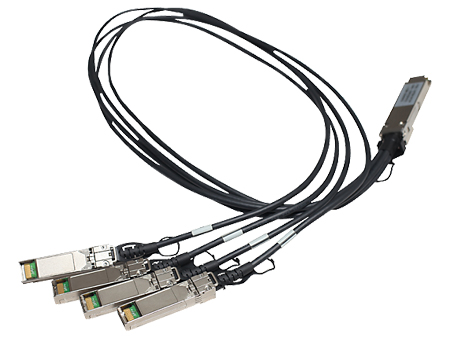 JG329A | HP 1M X240 40G QSFP+ to 4X10G SFP+ 1M Direct Attach Copper Splitter Cable