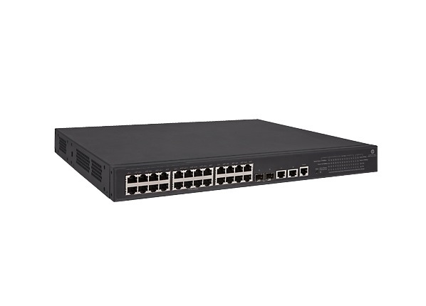 JG962-61101 | HP PowerConnect 1950-24G-2SFP+-2XGT-PoE+ 24-Ports 10/100/1000 (PoE+) Gigabit Ethernet Layer-3 Managed Stackable Rack-Mountable Switch