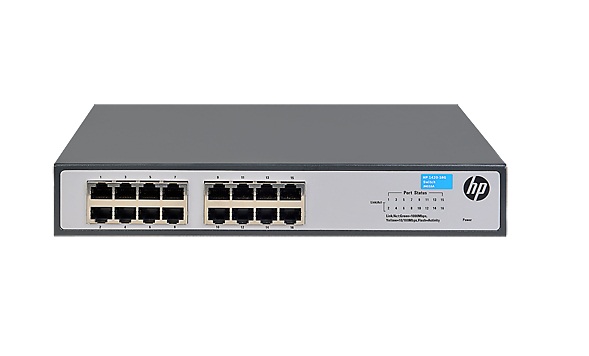 JH016-61001 | HP 1420-16G Switch 16-Ports Unmanaged Desktop, Rack-mountable