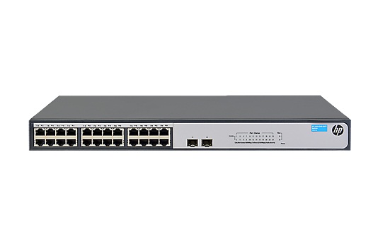 JH017-61001 | HP 1420-24G-2SFP Switch 24-Ports Unmanaged Desktop, Rack-mountable