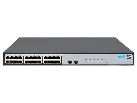 JH018-61001 | HP 1420-24G-2SFP+ 10G Uplink Switch 24-Ports Unmanaged Desktop, Rack-mountable