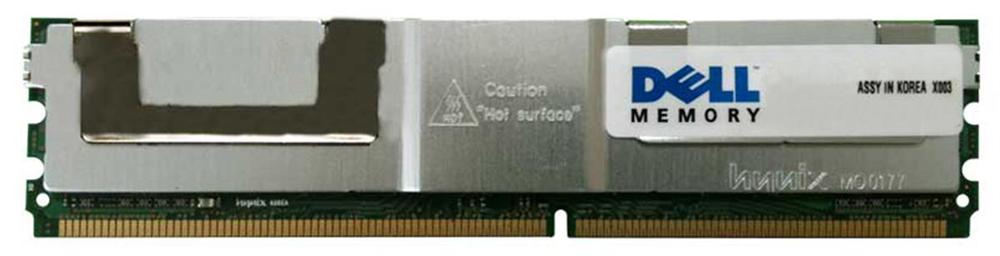 K161C | Dell 4GB DDR2-667MHz PC2-5300 Fully Buffered CL5 240-Pin DIMM 1.8V Quad Rank Memory Module