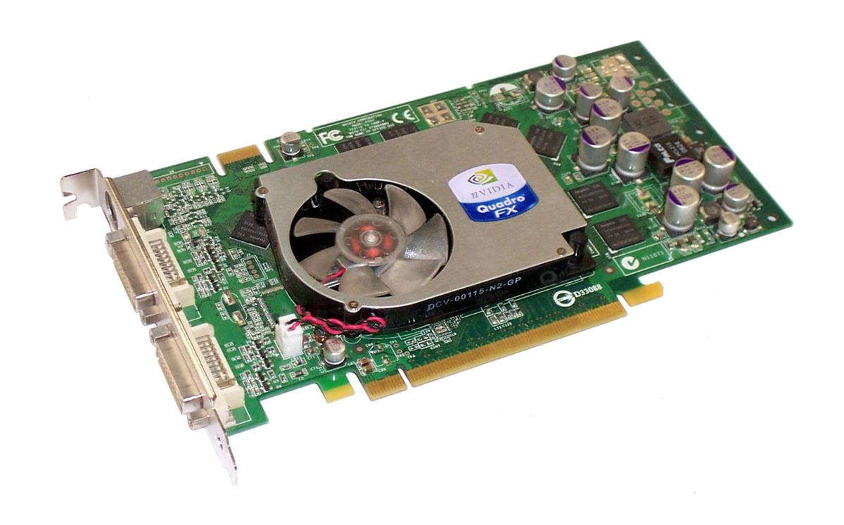 K8215 | Dell nVidia QUADRO FX 1400 128MB GDDR3 SDRAM 2XDVI PCI-Express X16 Graphics Card without Cable