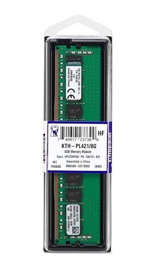 KTH-PL421/8G | Kingston 8GB DDR4-2133MHz PC4-17000 ECC Registered CL15 288-Pin DIMM 1.2V Memory Module KTH-PL421/8G | Kingston 8GB DDR4-2133MHz PC4-17000 ECC Registered CL15 288-Pin DIMM 1.2V Memory Module