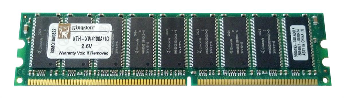 KTH-XW4100A/1G | Kingston 1GB DDR ECC PC-3200 400Mhz Memory