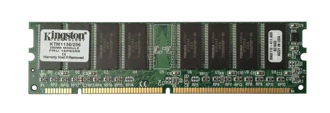KTM1136/256 | Kingston 256MB 100MHz PC100 non-ECC Unbuffered CL2 168-Pin DIMM 3.3V Memory Module