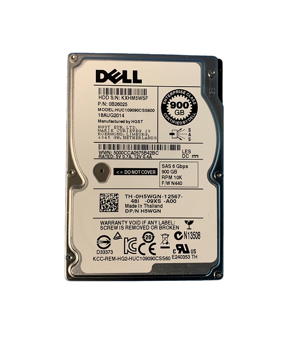 KXHM5WFS | Dell Hitachi 900GB 10000RPM SAS 6Gb/s 2.5-inch Hard Drive