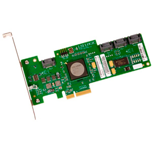 LSI00168 | LSI Logic LSISAS3041E-R 4 Port SAS RAID Controller - PCI Express x4 - Up to 300MBps Per Port - 4 x Serial ATA/300 - Serial ATA Internal
