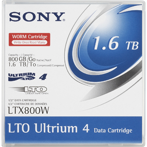 LTX800W | Sony  LTO Ultrium 4 WORM Data Cartridge - LTO Ultrium - LTO-4 - 800 GB (Native) / 1.6 TB (Compressed)
