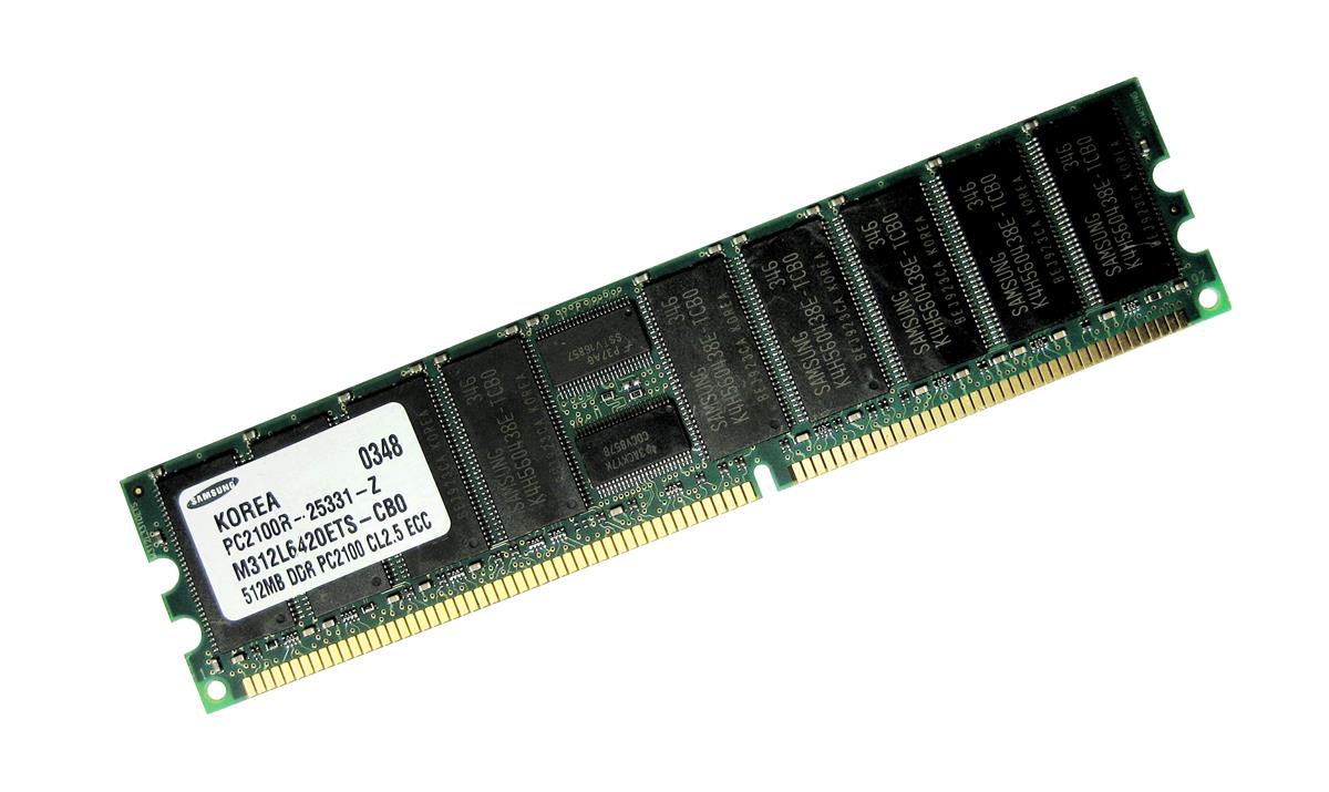 M312L6420ETS-CB0 | Samsung 512MB DDR-266MHz PC2100 ECC Registered CL2.5 184-Pin DIMM 2.5V Memory Module M312L6420ETS-CB0 | Samsung 512MB DDR-266MHz PC2100 ECC Registered CL2.5 184-Pin DIMM 2.5V Memory Module