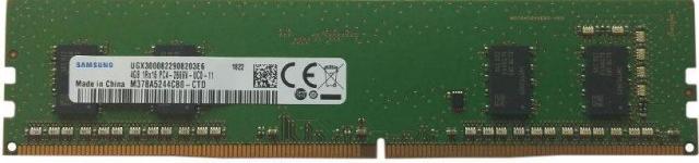 M378A5244CB0-CTD | Samsung 4GB 2666MHz PC4-21300 CL19 ECC Unbuffered Single Rank 1.2V DDR4 SDRAM 288-Pin UDIMM Memory Module