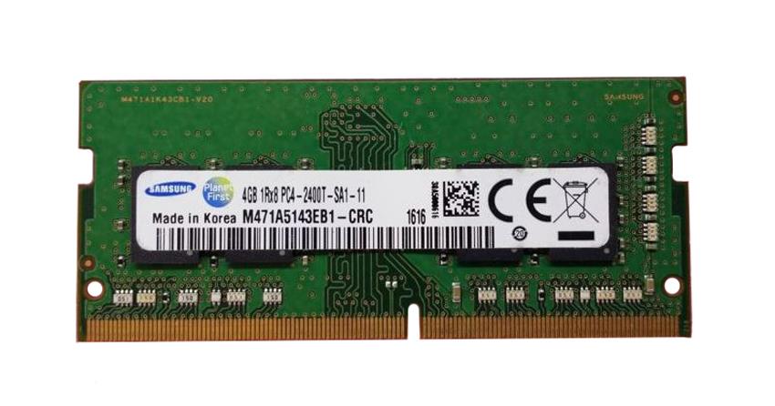 M471A5143EB1-CRC | Samsung 4GB DDR4 SoDimm Non ECC PC4-19200 2400Mhz 1Rx8 Memory