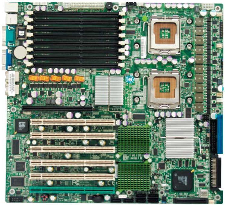 MBD-X7DBE-X | SuperMicro 5000P DP LGA771 QC Max-32GB Extended-ATX 6PCI-X VID 2Gbe Raid Server Motherboard