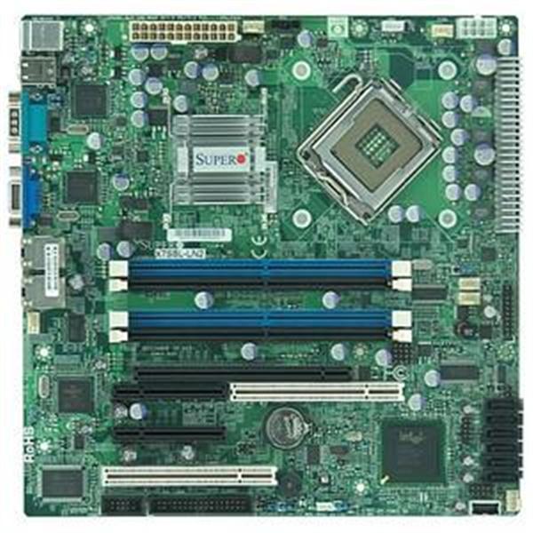 MBD-X7SBL-LN2 | SuperMicro 3200 LGA775 QC Max-8GB DDR2 Micro-ATX 2 PCI Express 8 2 PCI VID 2Gbe IPMI Server Motherboard