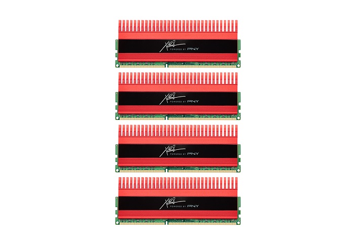MD16384K4D3-2133-X10 | PNY 16GB Kit (4 X 4GB) PC4-17000 DDR4-2133MHz non-ECC Unbuffered CL15 240-Pin DIMM 1.2V Quad Rank Memory