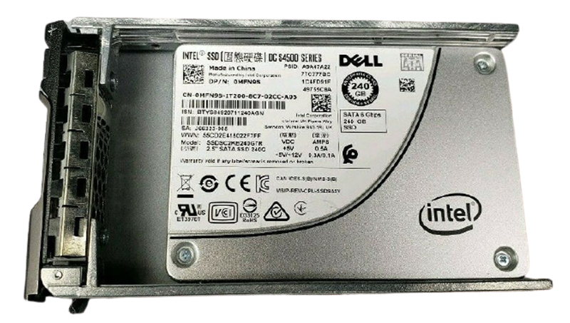 MFN95 | Dell 240GB Read-intensive Triple Level-Cell (TLC) SATA 6Gb/s 2.5-inch Hot-pluggable DC S4500 Series Solid State Drive