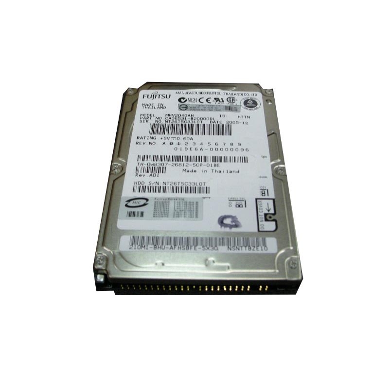 MHV2040AC | Fujitsu 40GB 4200RPM IDE / ATA-100 2MB Cache 2.5-inch Hard Drive