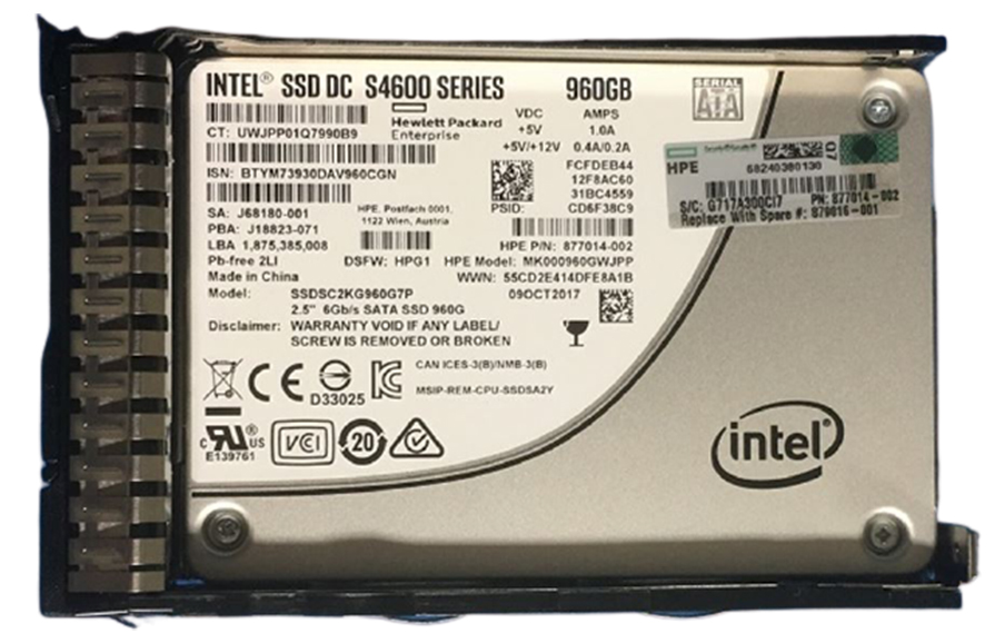 MK000960GWJPP | HPE 960GB SATA 6Gb/s 2.5-inch (SFF) Hot-pluggable Mixed-use SC Digitally Signed Firmware Solid State Drive