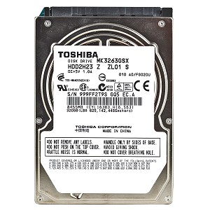MK3263GSX | Toshiba 320GB 5400RPM 8MB Cache SATA 3Gb/s Hard Drive MK3263GSX | Toshiba 320GB 5400RPM 8MB Cache SATA 3Gb/s Hard Drive