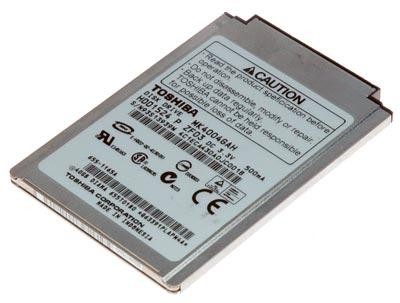 MK4004GAH | Toshiba  40 GB 1.8 Internal Hard Drive - OEM - IDE Ultra ATA/100 (ATA-6) - 4200 rpm - 2 MB Buffer