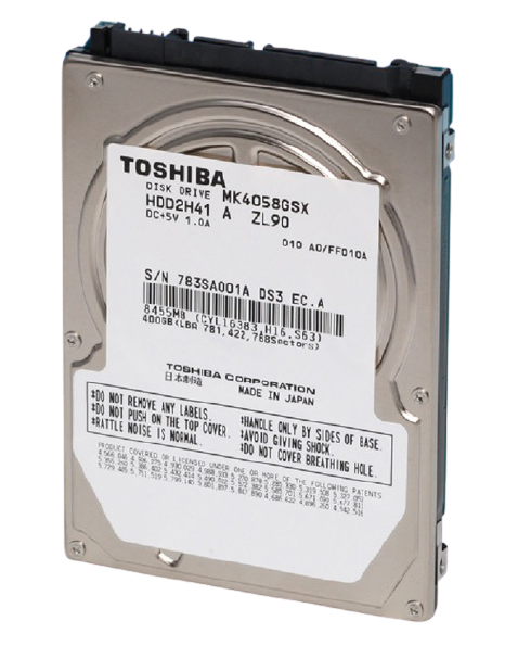 MK4058GSX | Toshiba 400GB 5400RPM 8MB Cache SATA 3Gb/s 2.5-inch Notebook Hard Drive