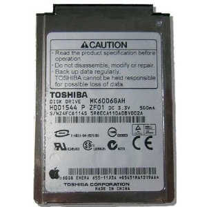 MK6006GAH | Toshiba 60GB 4200RPM 2MB Cache ATA/IDE-100 1.8-inch Low-profile Notebook Hard Drive