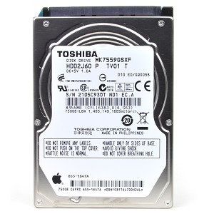 MK7559GSXF | Toshiba 750GB 5400RPM 8MB Cache 2.5-inch SATA 3Gb/s Notebook Hard Drive for Apple