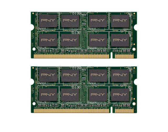MN4096KD2-667 | PNY 4GB Kit (2 X 2GB) PC2-5300 DDR2-667MHz non-ECC Unbuffered CL5 200-Pin SoDimm 1.8V Dual Rank Memory