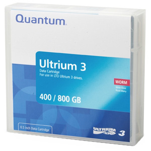 MR-L3WQN-BC | Quantum LTO Ultrium 3 WORM Prelabeled Tape Cartridge - LTO Ultrium LTO-3 - 400GB (Native) / 800GB (Compressed)