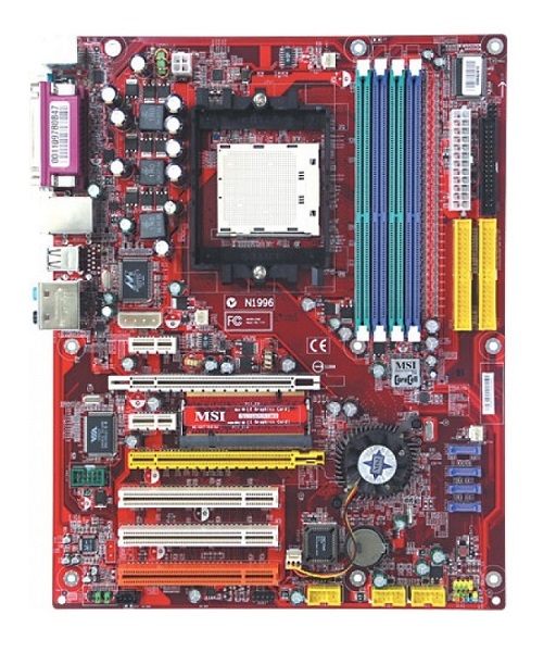 MS-7125 | MSI DDR1 4-Slot System Board (Motherboard) Socket 939