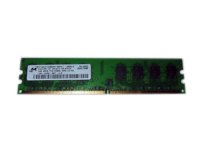 MT16HTF12864AY-667F1 | Micron 1GB PC2-5300 DDR2-667MHz non-ECC Unbuffered CL5 240-Pin DIMM Dual Rank Memory Module