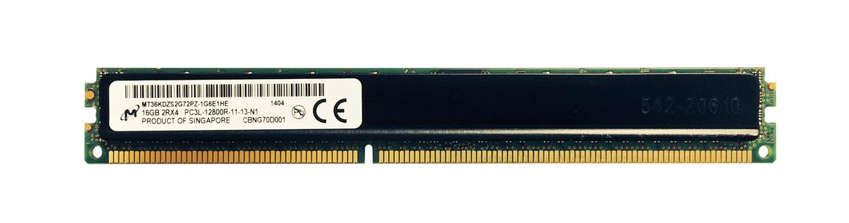 MT36KDZS2G72PZ-1G6E1 | Micron 16GB DDR3-1600MHz PC3-12800 ECC Registered CL11 240-Pin DIMM 1.35V VLP Memory Module