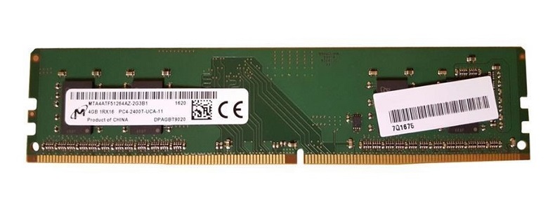 MTA4ATF51264AZ-2G3B1 | Micron 4GB DDR4-2400MHz PC4-19200 non-ECC Unbuffered CL17 288-Pin DIMM 1.2V Single Rank Memory Module