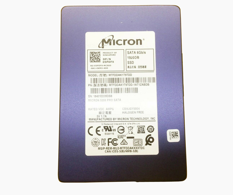 MTFDDAK1T9TDD | Micron 5200 Pro 1.92TB SATA 6Gb/s 2.5-inch Enterprise Internal Solid State Drive