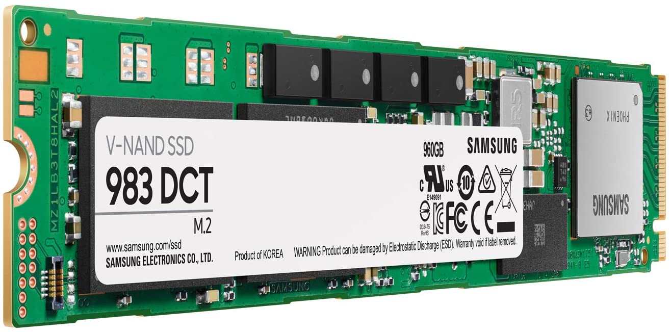 MZ-1LB960NE | Samsung 983 DCT Series 960GB M.2 PCI Express 3.0 X4 (NVME) Internal Enterprise Solid State Drive
