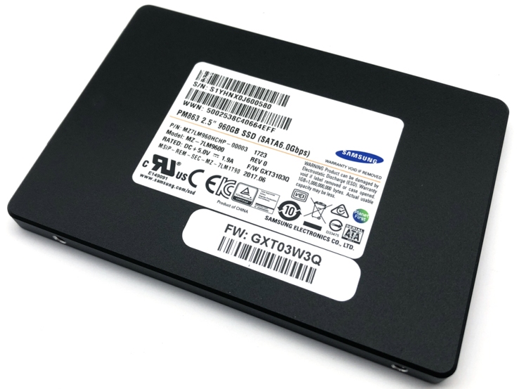 MZ-7LM9600 | Samsung PM863A 960GB SATA 6Gb/s 2.5-inch Solid State Drive