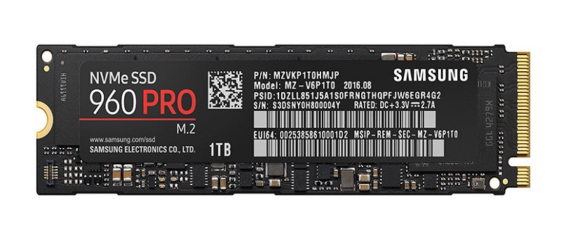 MZ-V6P1T0BW | Samsung 960 PRO Series 1TB NVMe M.2 PCI Express Solid State Drive