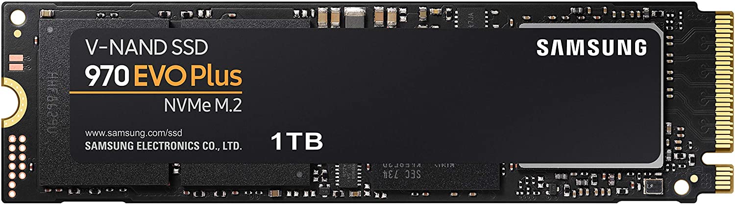 MZ-V7S1T0B/AM | Samsung 970 EVO Plus 1TB - M.2 Interface NVMe with V-NAND Technology Internal Solid State Drive