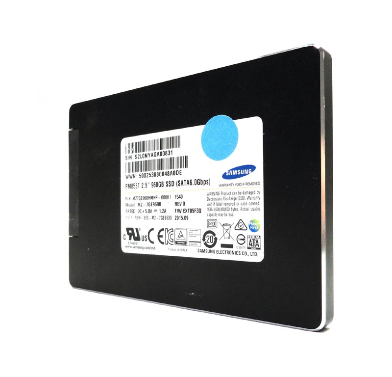 MZ7GE960HMHP-00003 | Samsung PM853T 960GB SATA 6Gb/s 2.5-inch MLC Enterprise Solid State Drive