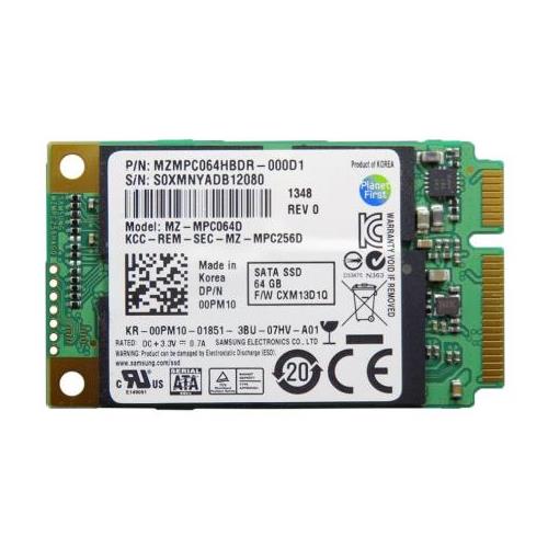 MZMPC064HBDR-000D1 | Samsung PM830 Series 64GB MLC SATA 6Gbps mSATA Internal Solid State Drive (SSD)