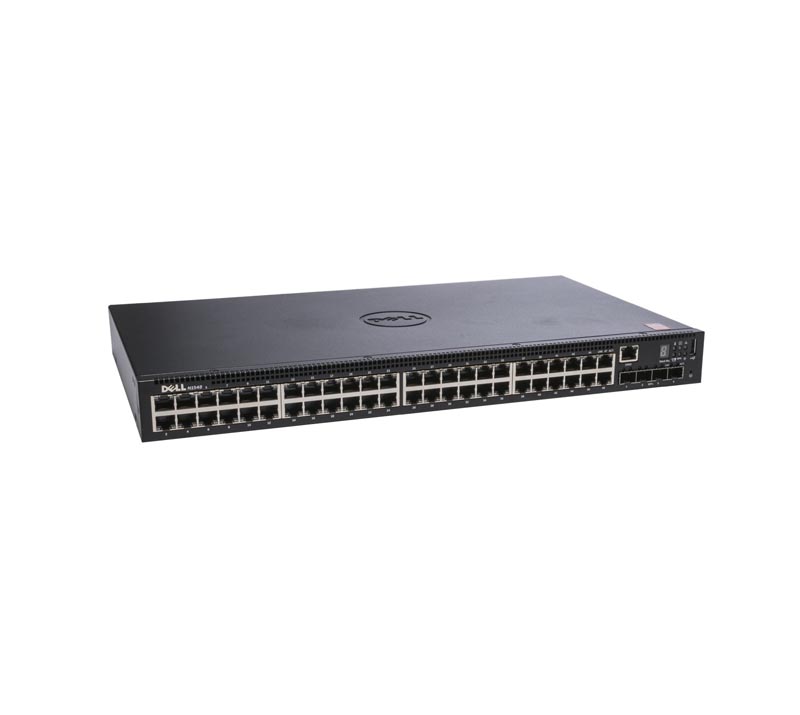 N1548 | Dell PowerConnect 48-Port + 4 x 10Gbe SFP Layer 2 PoE+ Managed Ethernet Switch